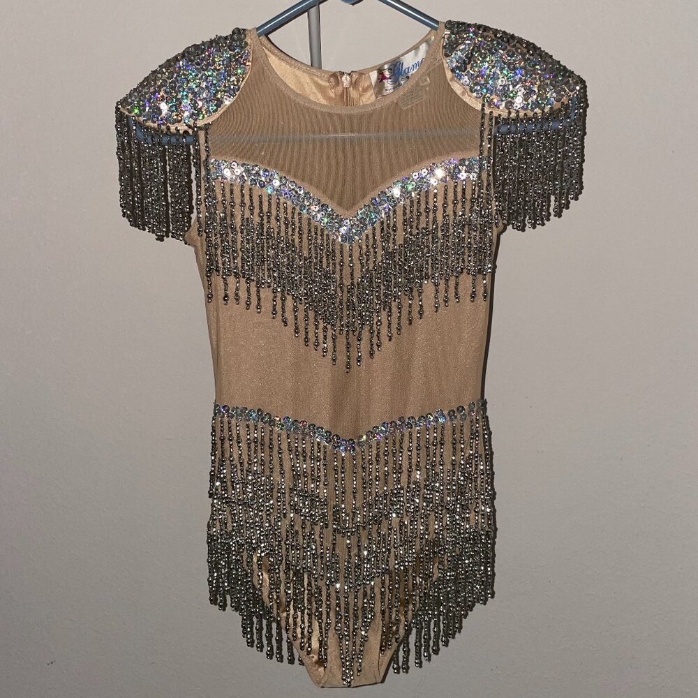 Glamorous Fringe Sequin Performance Costume